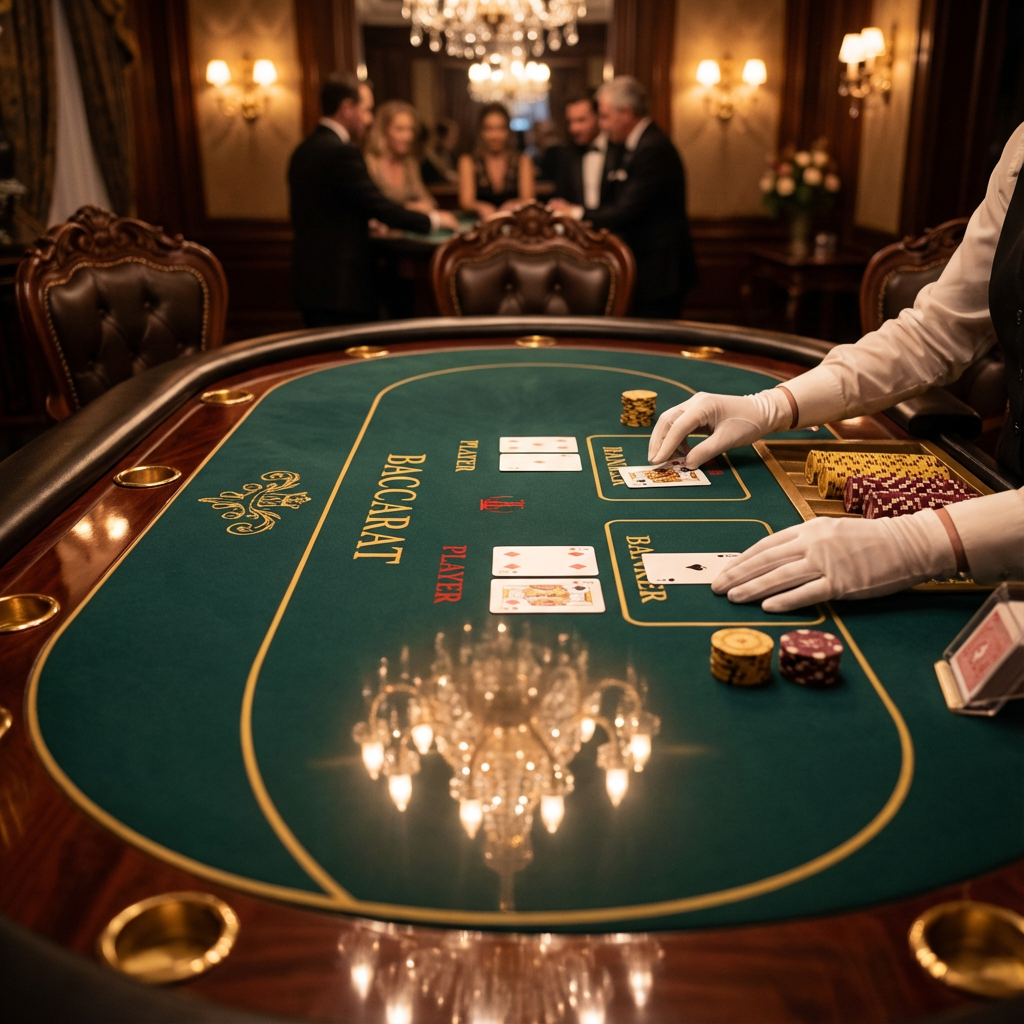 Mesa de Bacará 144bet - Jogo de cartas com dealer profissional